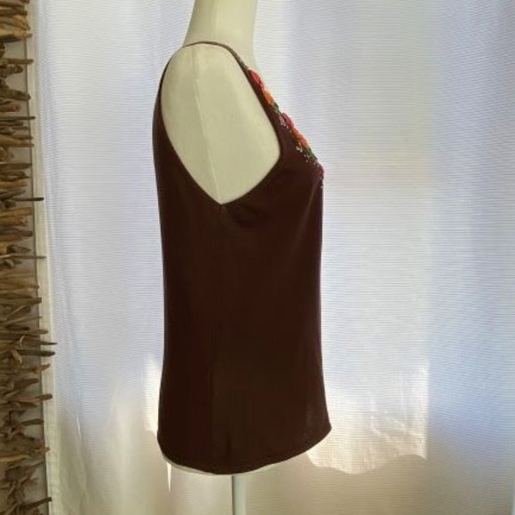 Max Studio Ribbon Embroidered Tank - Picture 4 of 7